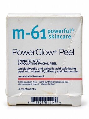 M-61 Powerful Skincare PowerGlow Peel 3 Treatments